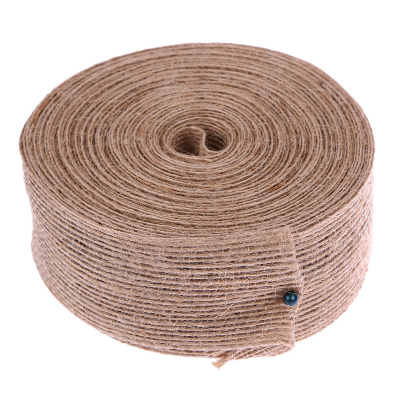 DIY hemp rope webbing, fish silk hemp creative jute woven webbing, linen fabric woven bow packing webbing pic 4