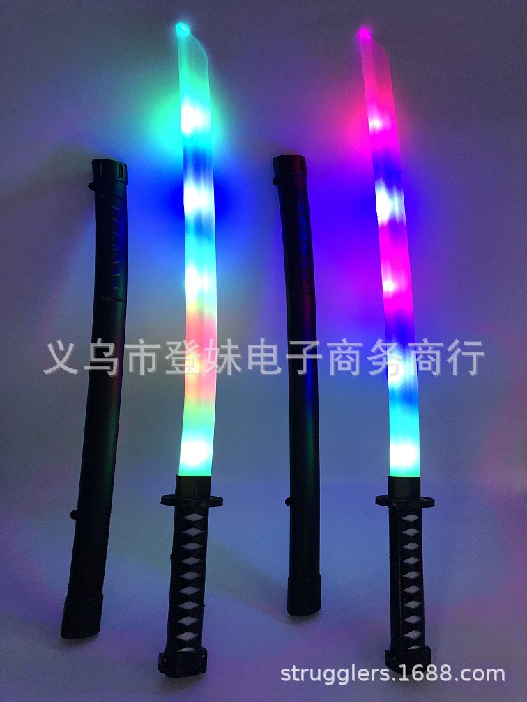 发光武士剑大号67CM发光武士刀带剑鞘儿童益智刀剑玩具批发详情19