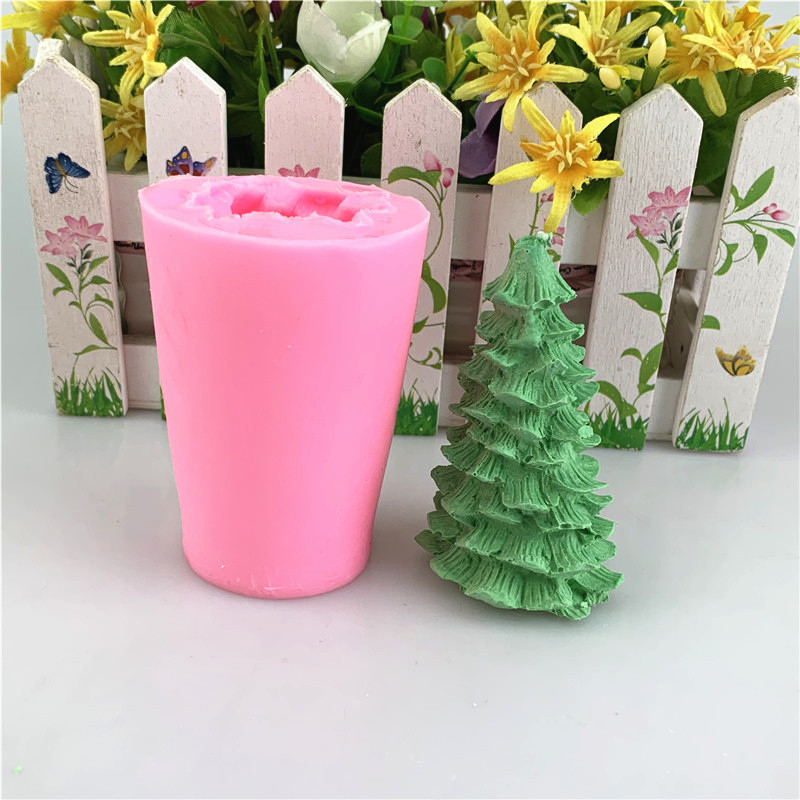 3D立体大小号圣诞树硅胶模具蜡烛香薰石膏滴胶手工皂慕斯蛋糕模多详情10