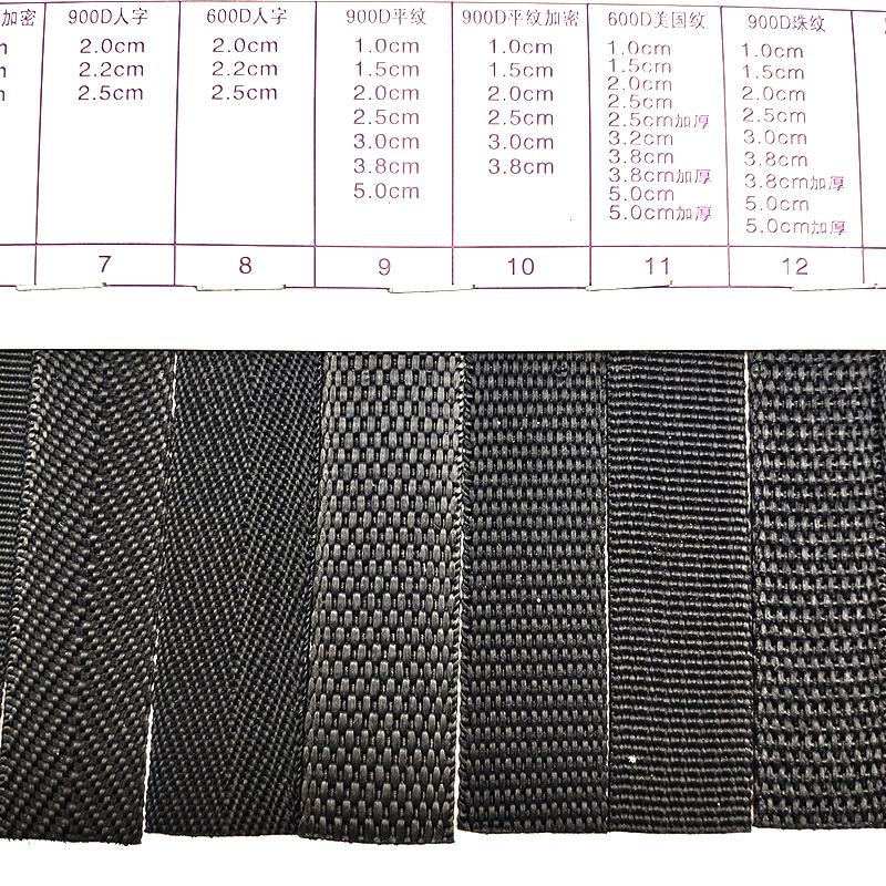 厂家直销 现货供应美国纹丙纶织带 1-5公分彩色背包带 pp包边带详情19