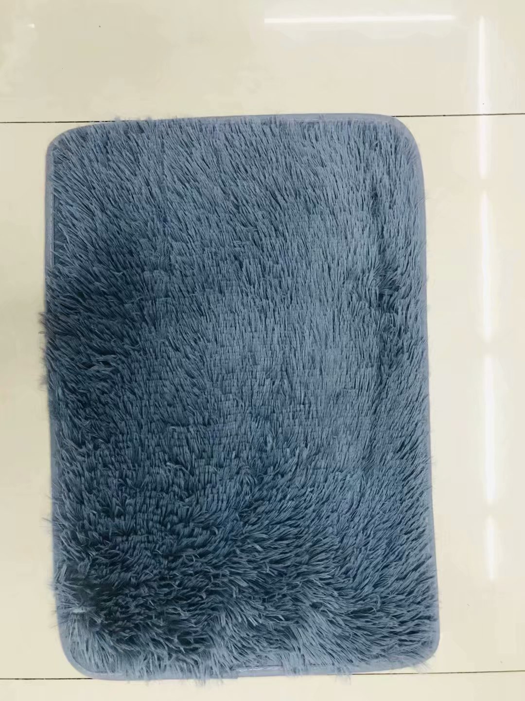 Color sólido monocromo pelo fino pelo largo fruta verde cama dormitorio ventana del viento cojín puerta cojín absorbente baño pic 19