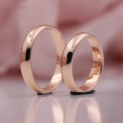 亚马逊速卖通跨境时尚简约欧美光面圆形玫瑰金戒指厂家直供批发详情3