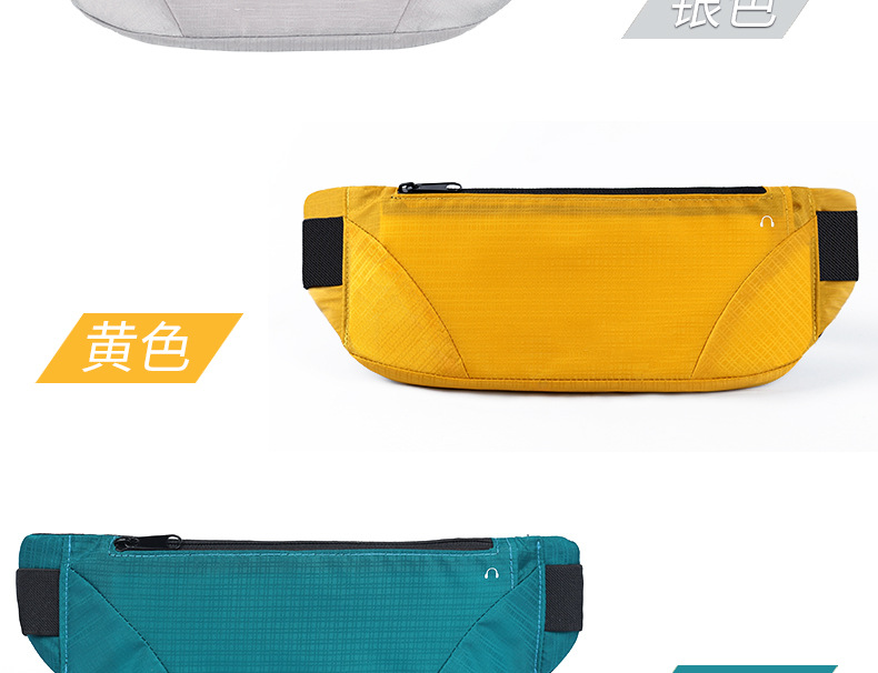 Factory wholesale best-selling outdoor sports running waist bags, ultra-light and large-capacity close-fitting mountaineering function mobile phone waist bags pic 6