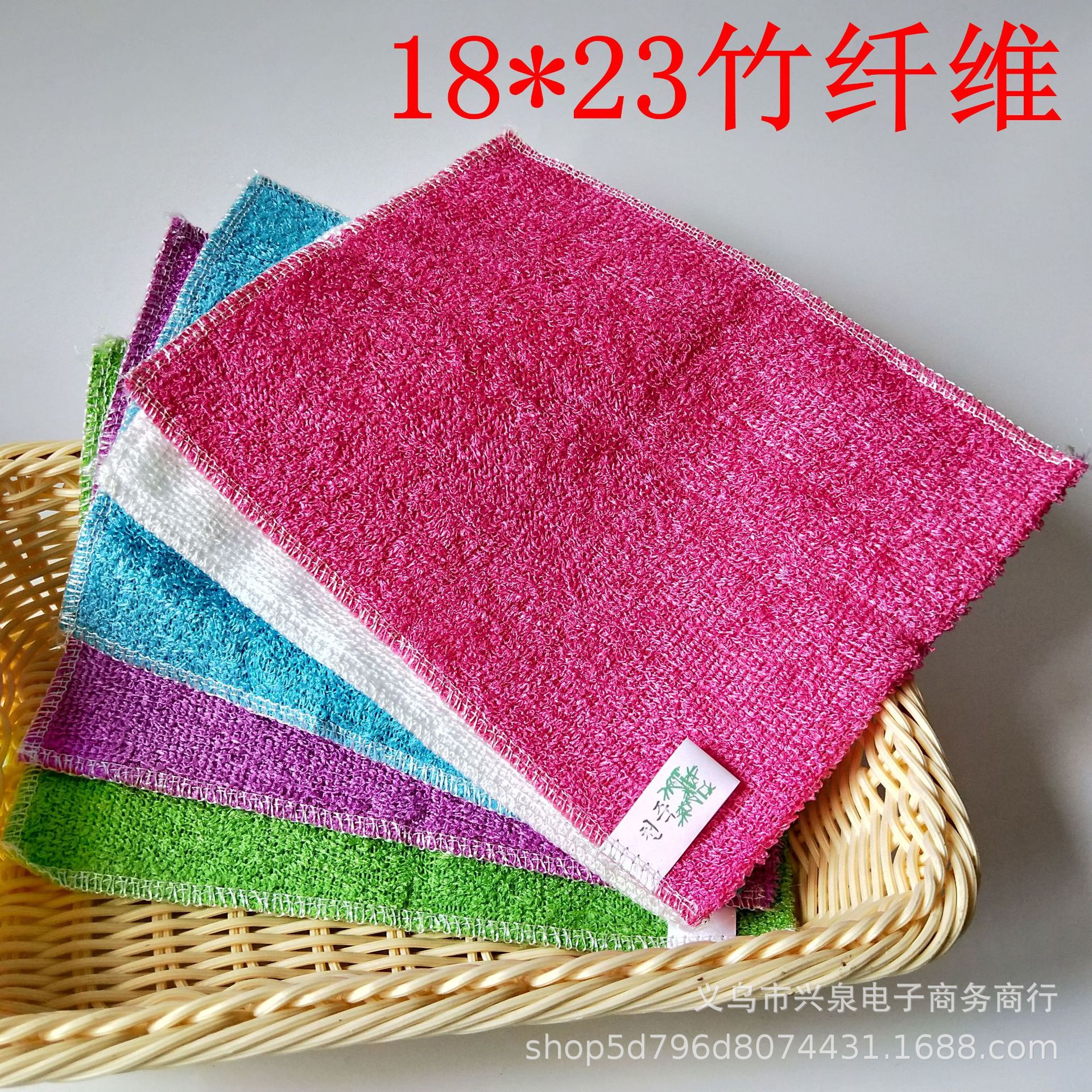 【 Zone 2-12 】【 Large Color 】 Bamboo Fiber Scouring Pad 50/ pack 1218*23 Bamboo Fiber Dishcloth Non-stick Scouring pad Absorbent Dishcloth Rag Bamboo Charcoal Bamboo Fiber 2 yuan supply pic 3