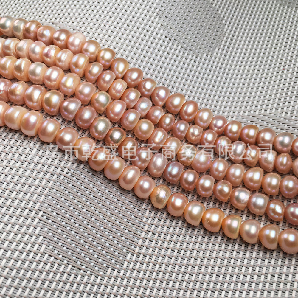 天然淡水珍珠串珠隔离珠打孔散珠珠宝制作DIY项链手链配件详情6