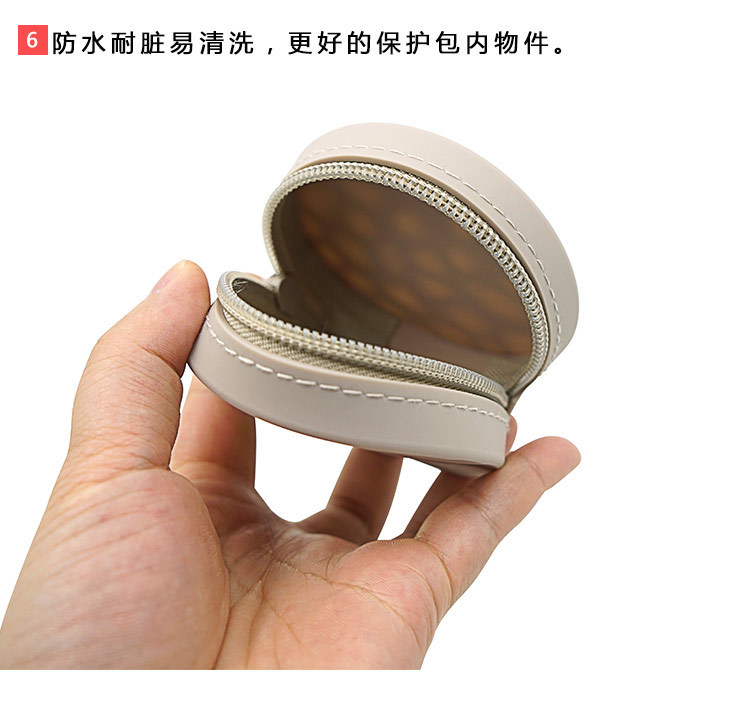创意女生硅胶零钱包圆形硅胶零钱包收纳包硬币钥匙收纳包厂家详情10