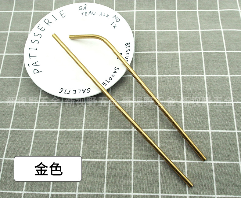 跨境304不锈钢吸管套装创意硅胶头折弯管吸管酒吧餐厅吸管礼品详情6