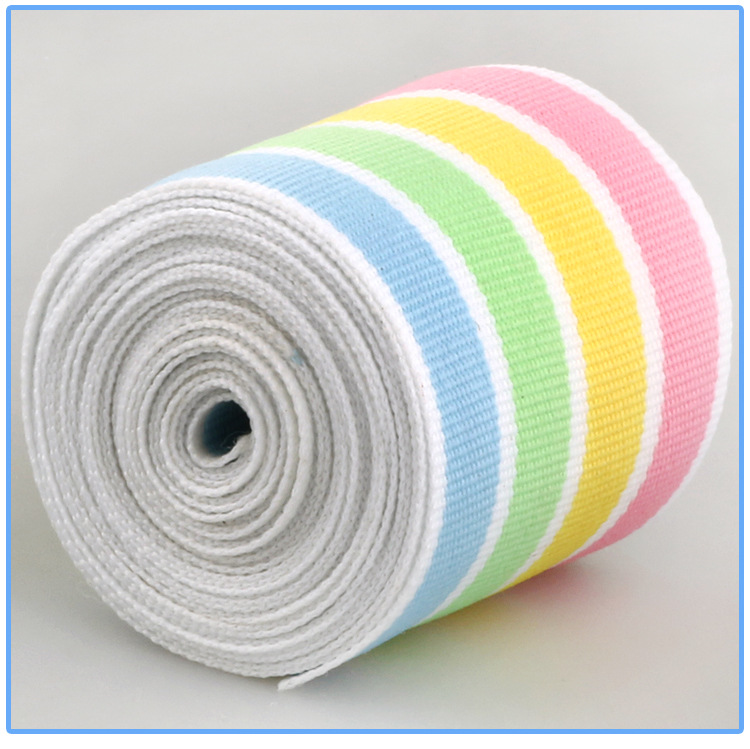 厂家供应时尚涤纶织带平纹四色织带 服装服饰礼品织带详情9