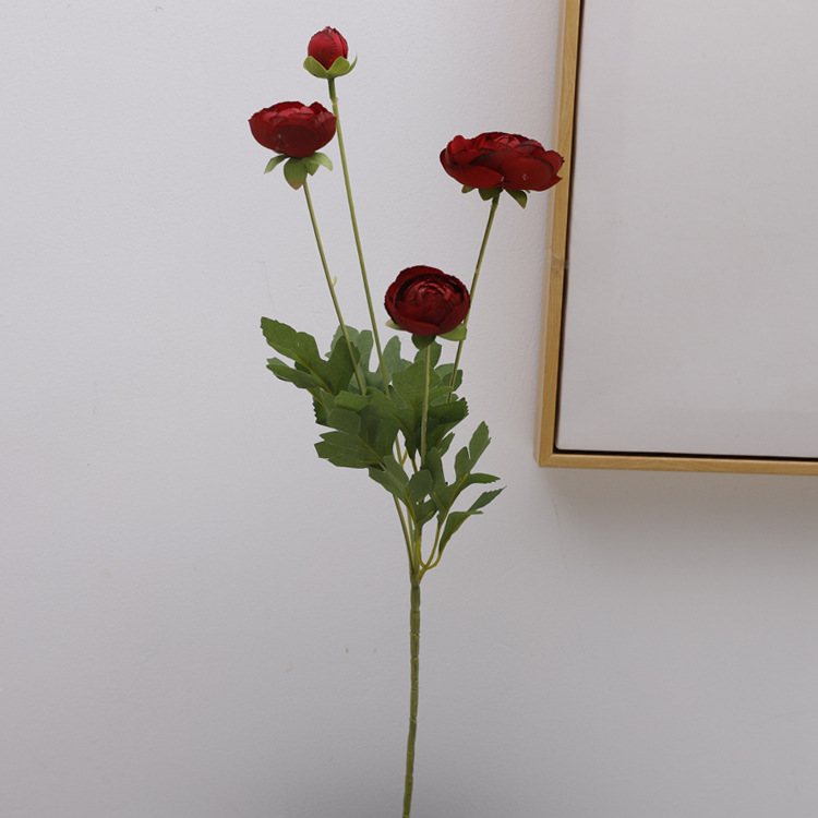 欧丽菲仿真四头露莲假花花束室内装饰摆件宠物园艺花盆容器仿真花艺品详情17