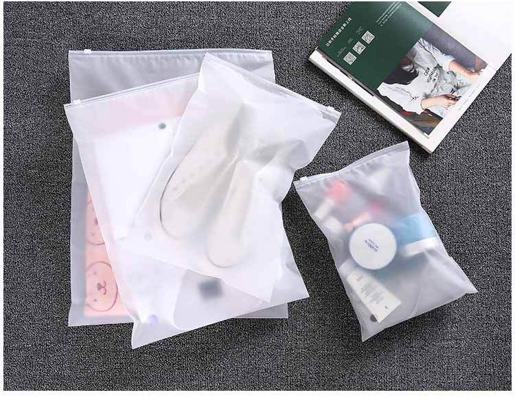 旅行衣服收纳袋磨砂自封袋内衣收纳整理包半透明袋子 塑料包装袋详情6