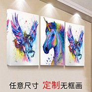 Source factory Amazon psychedelic silk poster spray painting Abstract study, skull living room decoration hanging painting core pic 8