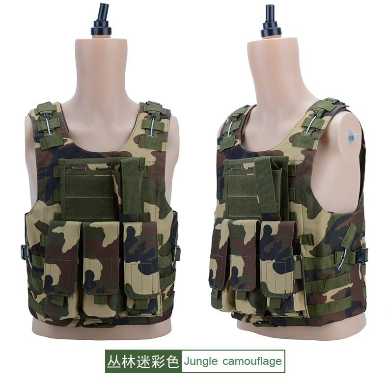 Yitu Tactical vest, anti-explosion Special training, PUBG vest, multi-functional vest, CS camouflage vest, training uniform pic 22