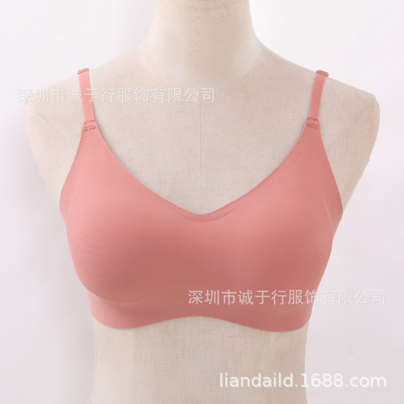 日本无痕内衣胸罩女聚拢舒适美背纯色透气莫代尔收副乳u型文胸详情9