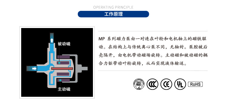 磁力泵MP-20R 220V耐酸碱微型水泵 实验仪器循环泵化工塑料磁力泵详情6
