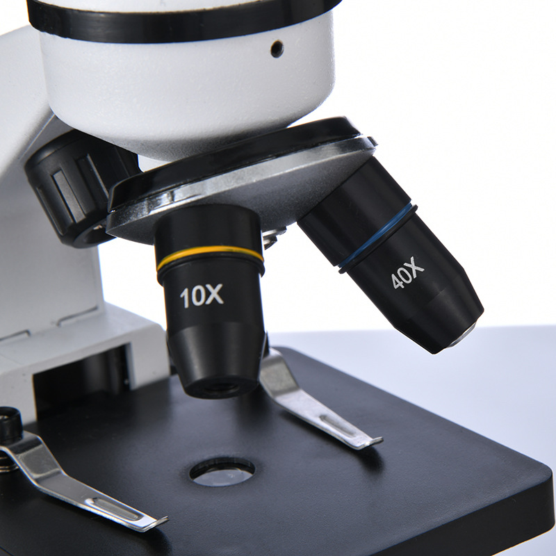 1600X zoom microscope, 3-hole outward-tilt converter microscope, laboratory biological microscope, adjustable pic 6