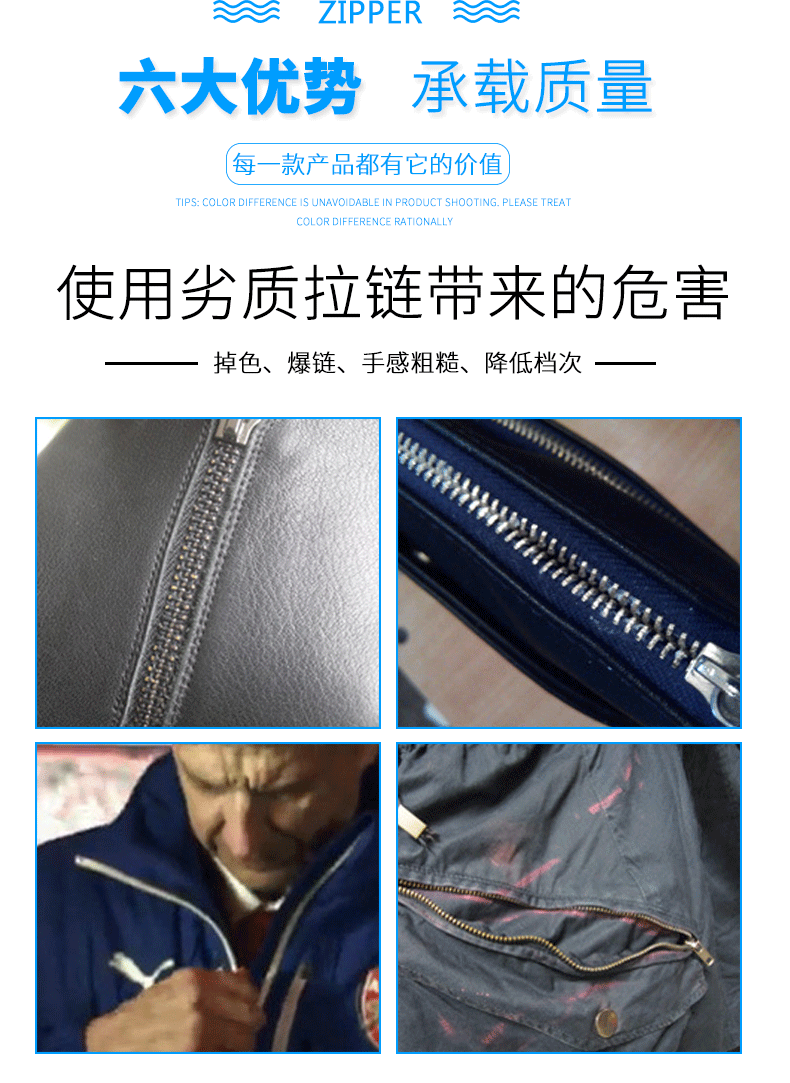 4号金属拉链青古铜y牙中头 牛仔裤拉链 男装门襟拉链 铜拉链详情9