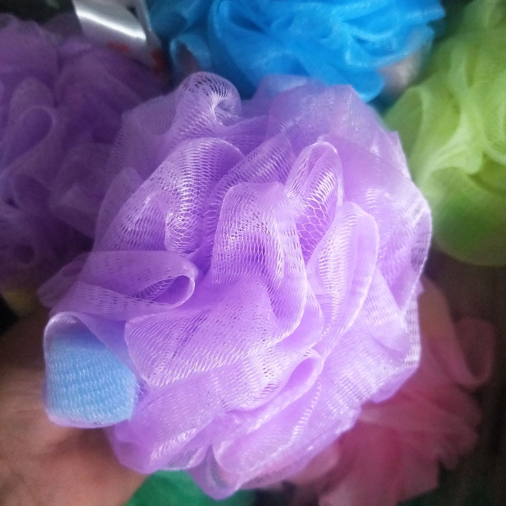 【 Zone 3-7 】【 Bath Flowers 】500 yuan per piece, colored bath balls, bath flowers, sponge blocks, bath flowers, 1 yuan store supply, 1 yuan per piece, wholesale, 1 yuan street stall pic 4