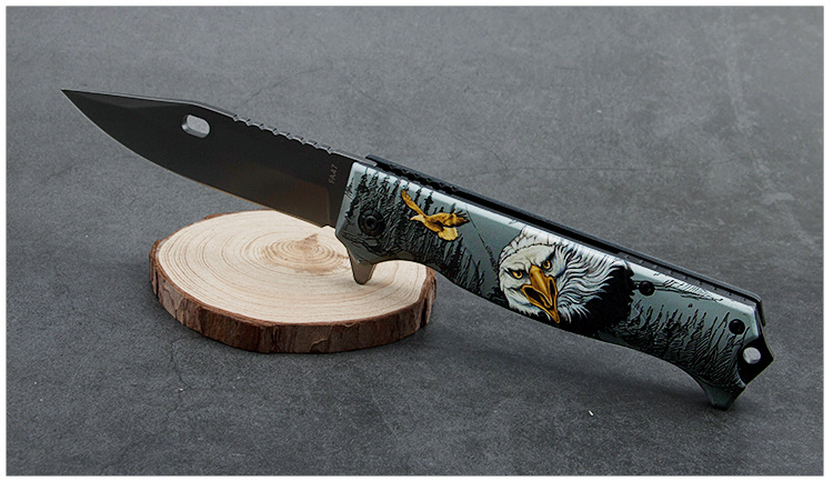 Outdoor folding knife, high-hardness survival fruit knife, portable knife, sharp self-defense knife, folding knife pic 7