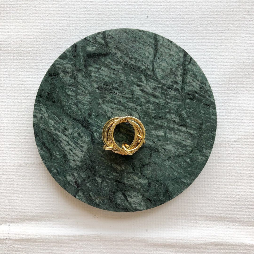 秋冬新款戒指简约欧美时尚潮人金属镀金镶嵌宝石套戒女式潮流详情6