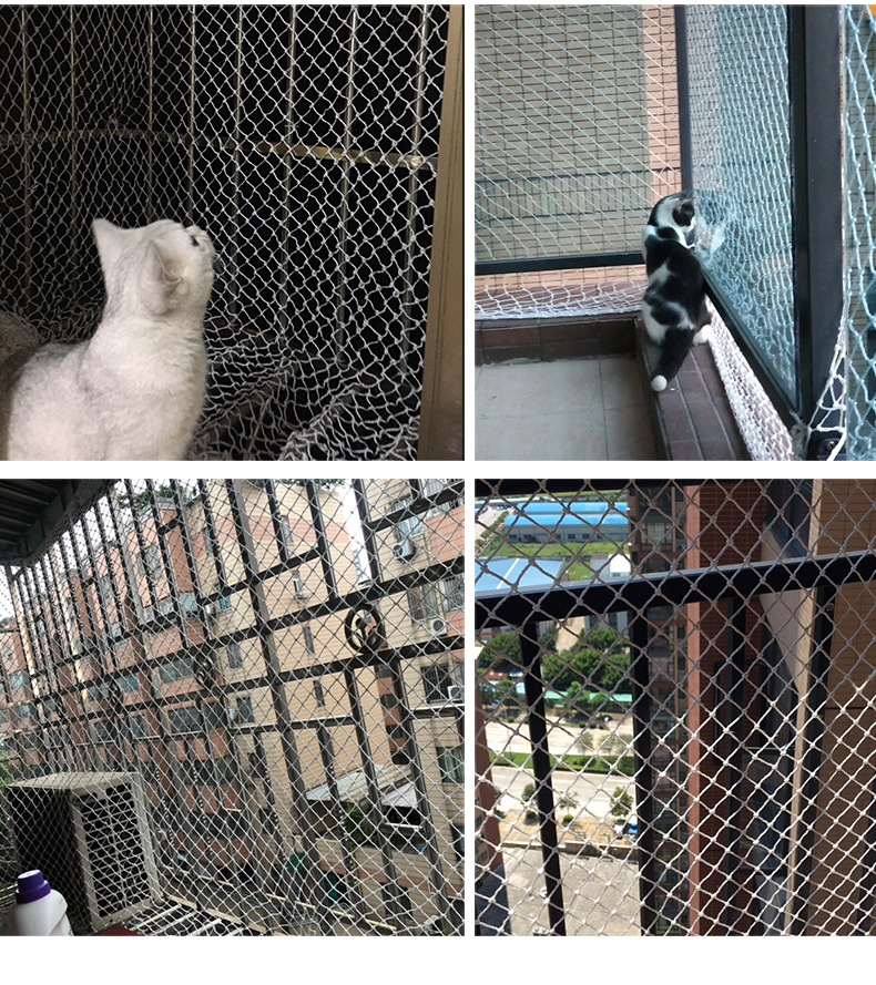 阻燃建筑安全网施工防护防坠白网尼龙平网球场围网网格详情12
