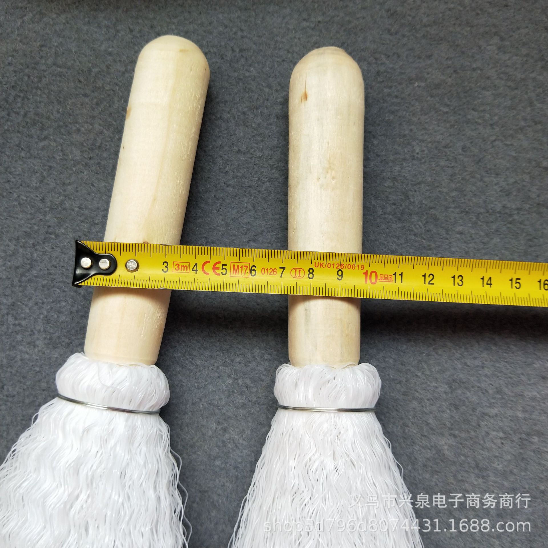 【 Zone 2-10 】 Small white wire pot brush 20 per string 300 per piece One yuan Two yuan white wire pot brush Wooden handle plastic wire pot brush cleaning brush pic 6