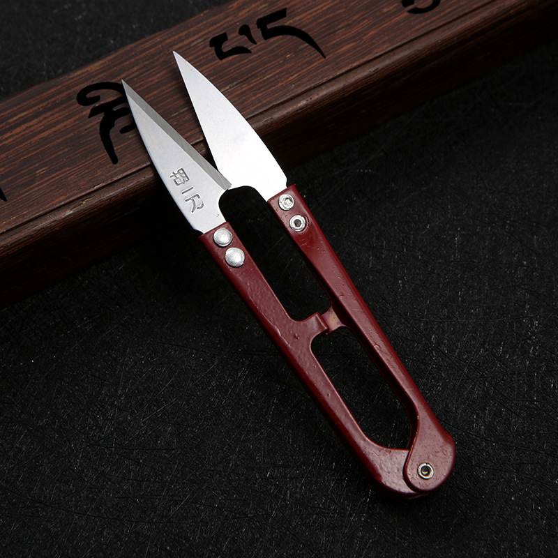 胡一刀小剪刀 家用u型线头剪 弹簧剪工业裁缝尖剪子 迷你纱剪批发详情9