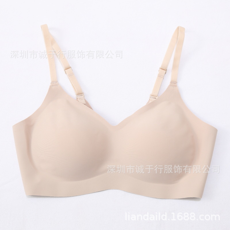 日本无痕内衣胸罩女聚拢舒适美背纯色透气莫代尔收副乳u型文胸详情11