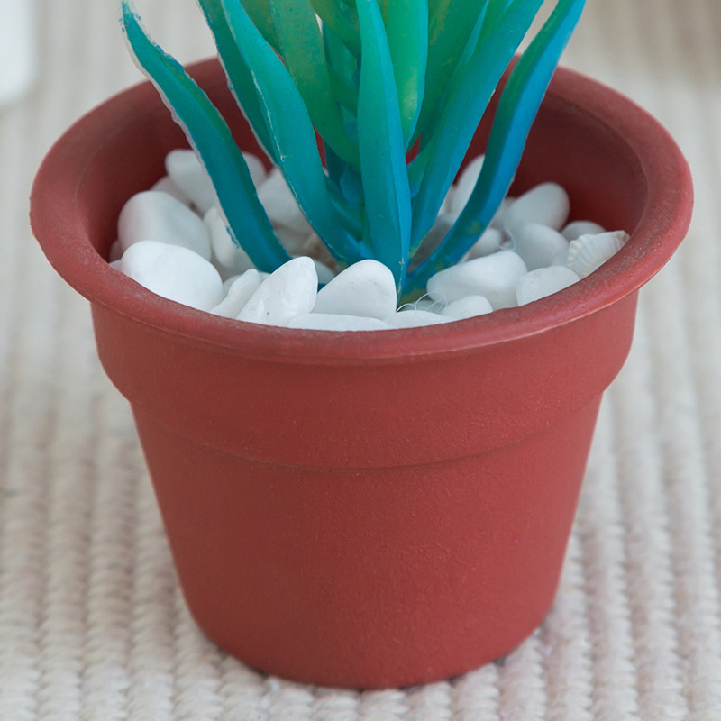 Christmas mini plastic flowerpots, small artificial succulents, artificial plants, office decoration plastic POTS pic 12