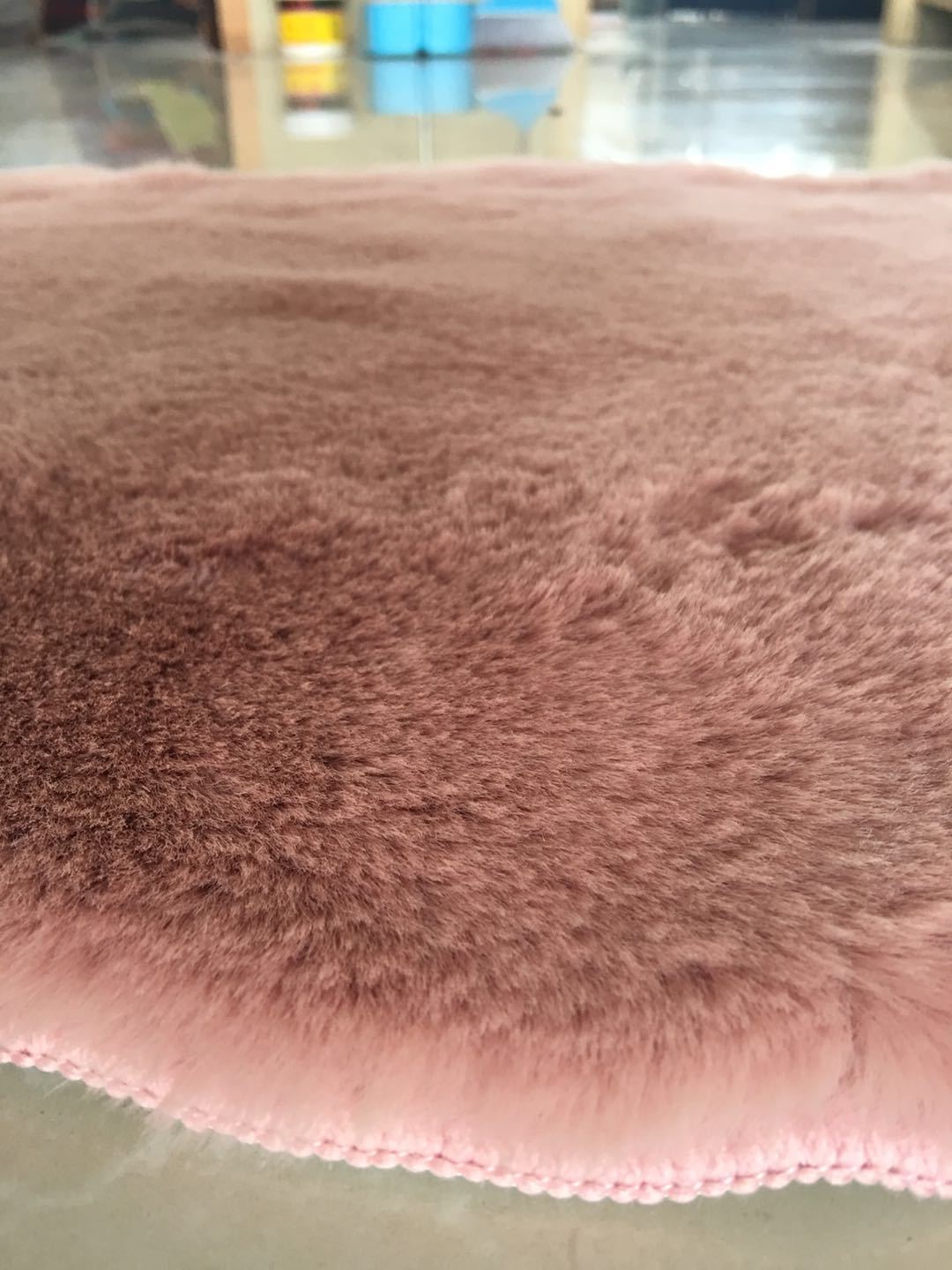 仿兔毛纯色素色柔软舒适脚地垫门垫客厅浴室卧室床边飘窗防滑卷材详情13