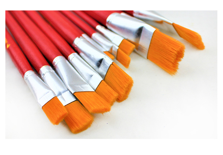 Factory direct sales of nylon bristles single brushes, acrylic oil brushes, art watercolor and gouache paints, layout brushes and outlining brushes pic 12