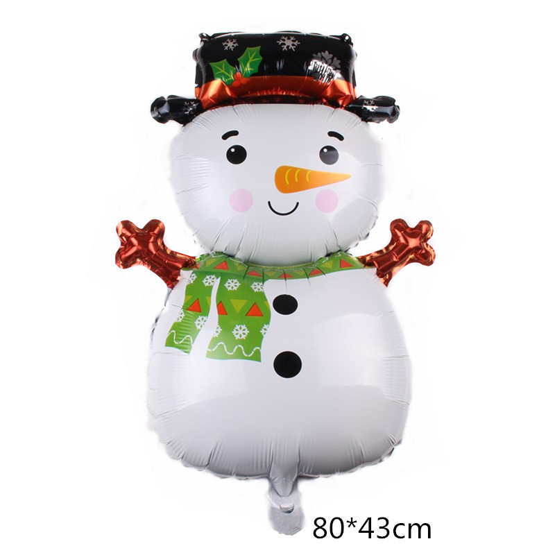 New Santa Claus Christmas tree aluminum film balloon Snowman Christmas atmosphere decoration aluminum film balloon pic 5