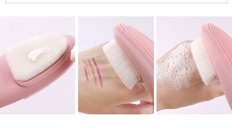 卓尔雅面部清洁刷软毛硅胶美容洗脸刷家用洁面仪小蛮腰护肤工具详情12