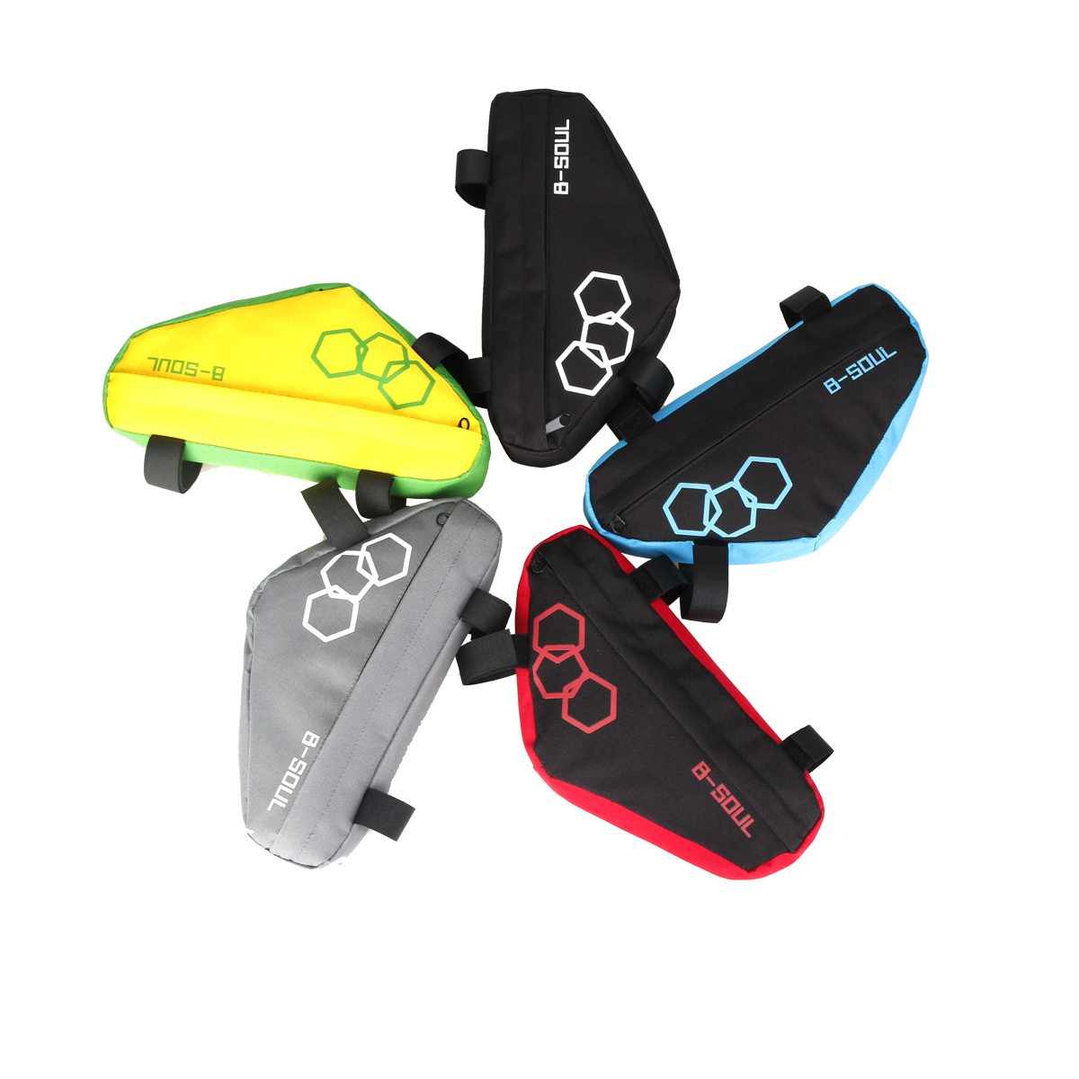 Mountain bike hard shell triangle bag, road bike tool bag, bike front beam bag, upper tube bag, cycling equipment accessories pic 1