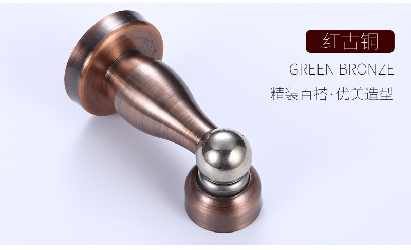 Stainless steel door stops for hotel engineering room doors, anti-collision and anti-wind strong magnetic wall stops for bedroom wooden doors and bathroom door stops pic 6