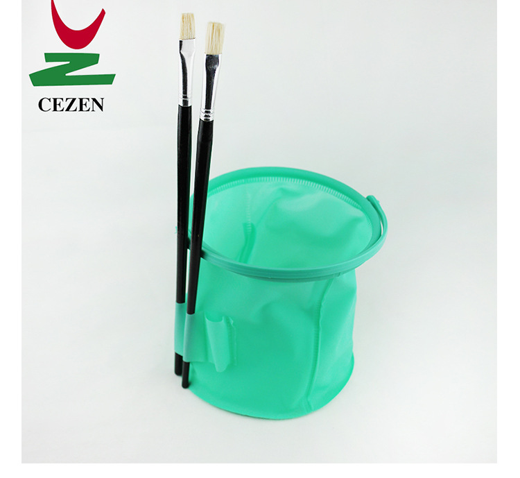 Chengzhen plastic water bucket, shrink, compress, fold, portable water bucket, drawing pen washing bucket, mini water bucket, outdoor car pic 10