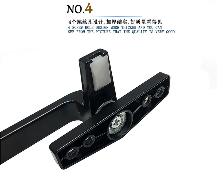 50 aluminum alloy window handle, flat-opening door and window single-point 7-shaped thickened handle, window pull, outward-sliding window lock, aluminum alloy pic 8