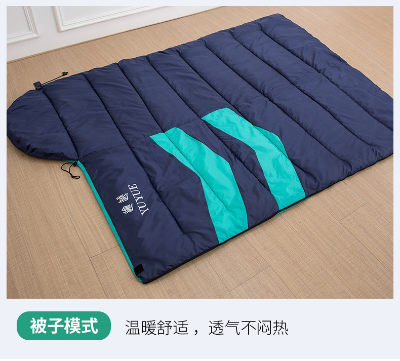 New cross-border envelope-style smart heating cotton sleeping bag, outdoor camping heating sleeping bag, trendy electric heating warm sleeping bag pic 16
