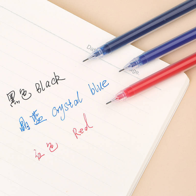 Direct-sale large-capacity, high-performance gel pen, 0.5mm carbon water pen, special pen for student exams, signature pen pic 35