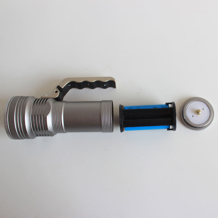 T6 portable searchlight, waterproof aluminum alloy rechargeable flashlight, patrol, camping, search and rescue, fishing, aluminum alloy waterproof pic 10