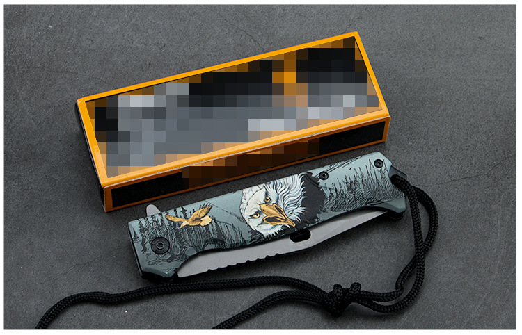 Outdoor folding knife, high-hardness survival fruit knife, portable knife, sharp self-defense knife, folding knife pic 11
