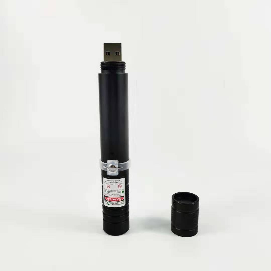 High-power green laser lamp, aluminum alloy flashlight, USB charging, full sky star coach sales pen, cat toy pen wholesale pic 10