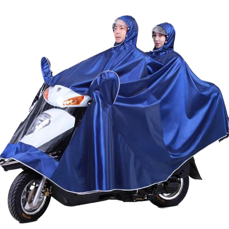 Factory direct supply raincoat, electric trolley, single and double men, enlarged and thickened, double-brim rain cover, waterproof foot cover raincoat pic 17