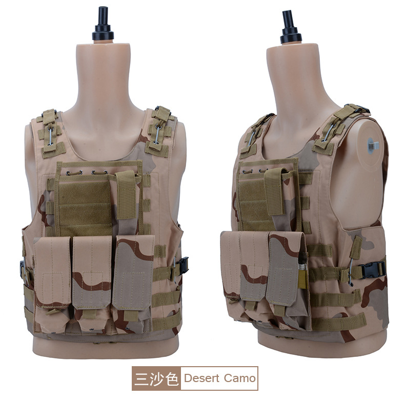Yitu Tactical vest, anti-explosion Special training, PUBG vest, multi-functional vest, CS camouflage vest, training uniform pic 21