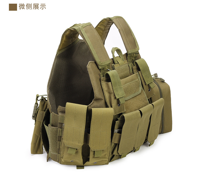 Yitu Military Enthusiast Amphibious Combat Multi-functional quick-release Black camouflage sports outdoor tactical vest and vest pic 7