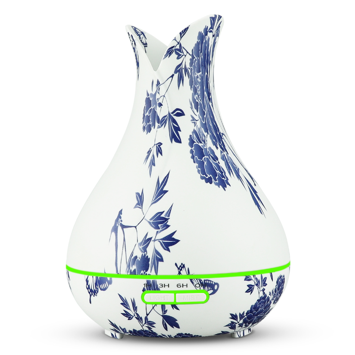 厂家批发新款400ml木纹香薰加湿器家用扩香机芳香器花瓣加香机批详情29