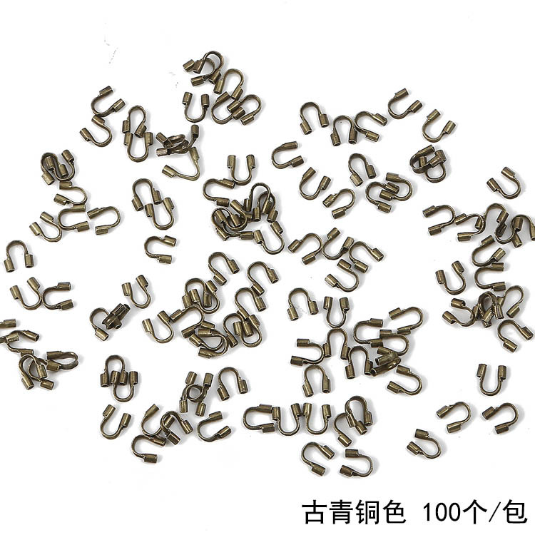 Iron U-shaped tail buckle opening positioning buckle, diy material for necklace and bracelet accessories, 100 pieces per bag pic 8