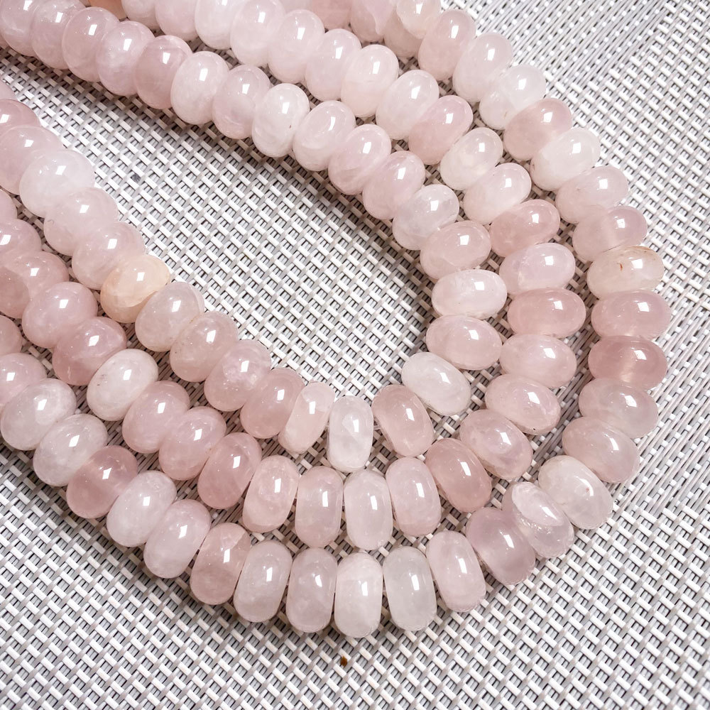 6*10mm天然石水晶算盘珠散珠DIY手链饰品定位珠隔片串珠半成品详情22