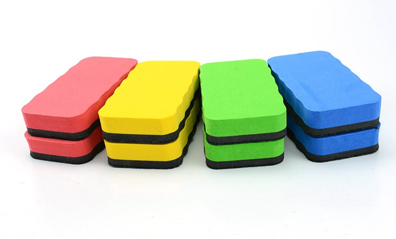 EVA white board eraser, color LOGO teaching, rectangular easy-to-clean felt eraser, clean printed black board eraser, can be wiped pic 7