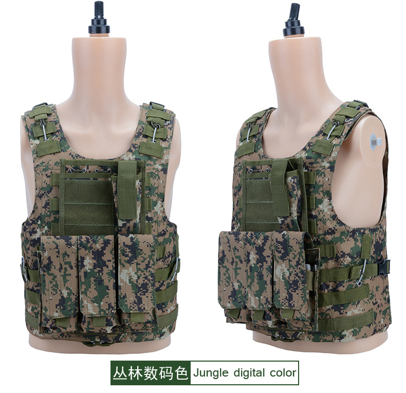 Yitu Tactical vest, anti-explosion Special training, PUBG vest, multi-functional vest, CS camouflage vest, training uniform pic 24