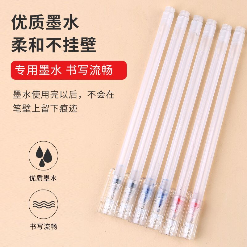 Direct-sale large-capacity, high-performance gel pen, 0.5mm carbon water pen, special pen for student exams, signature pen pic 32